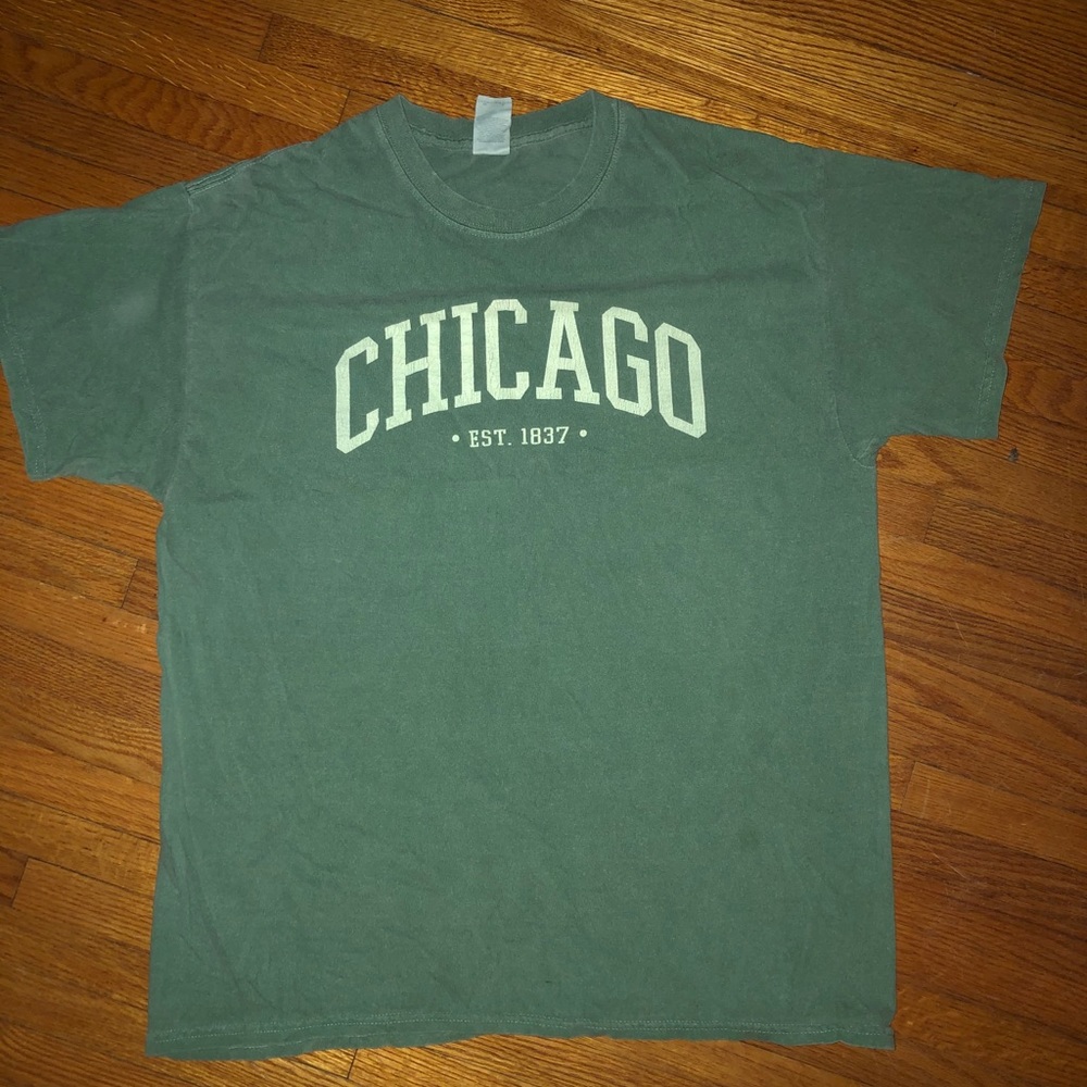 Men’s green vintage Chicago T-shirt green